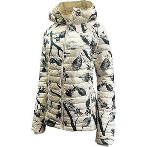 Columbia Women's Puffer Jacket - Cream and green Floral
